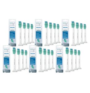Oryginalne końcówki Philips Sonicare C1 HX6014/07 Średnio miękkie włókna (24 szt.) (Usuwanie płytki bakteryjnej)