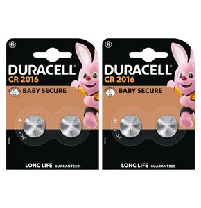 Baterie CR2016 DURACELL (4 szt.)