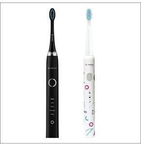 Szczoteczka soniczna MERIDEN Professional Czarny + Szczoteczka soniczna MERIDEN Smart Kids Biały