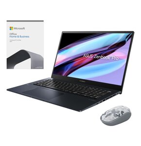 Laptop ASUS ZenBook Pro 17 UM6702RC-M2115X 17.3 IPS R9-6900HX 32GB RAM 1TB SSD GeForce RTX3050 + Program MICROSOFT Office Home & Business 2021 PL + Mysz MICROSOFT Bluetooth Arctic Camo