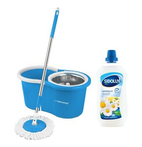 Mop obrotowy ESPERANZA Perfect Clean EHS006 + Płyn do mycia podłóg SIDOLUX Mydło Marsylskie 1000 ml