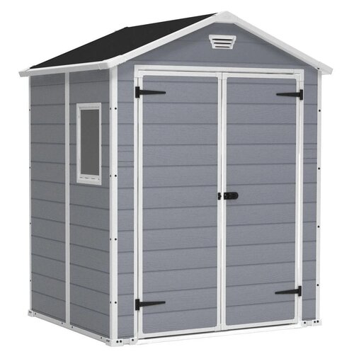 Domek narzędziowy KETER Manor 6x5 Szaro-biały 185 x 152 x 226 cm