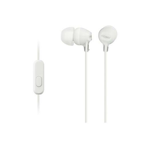 Słuchawki SONY MDR-EX15AP z mikrofonem Biały