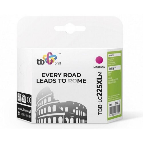 Tusz TB PRINT do Brother LC-225XLM Purpurowy 13 ml TBB-LC225XLM