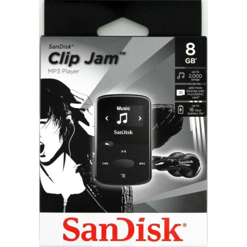 Odtwarzacz MP3 SANDISK Sansa Clip Jam 8GB Czarny