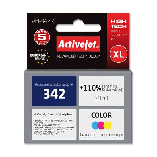 Tusz ACTIVEJET do HP 342 C9361EE Kolorowy 21 ml AH-342R