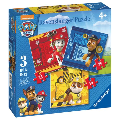 Puzzle RAVENSBURGER Psi Patrol 3w1 (110 elementów)