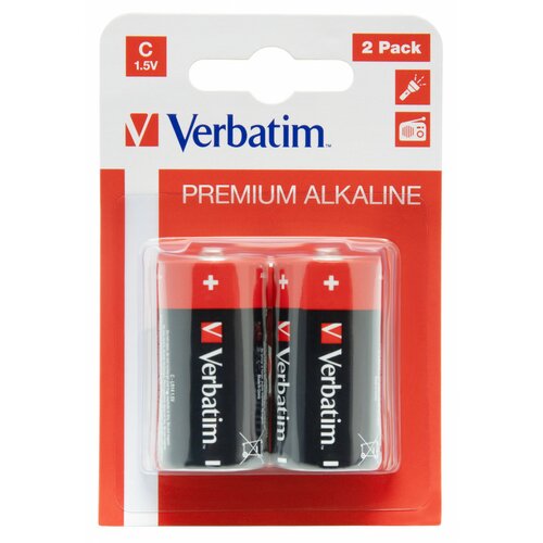 Baterie C LR14 VERBATIM Premium Alkaline (2 szt.)