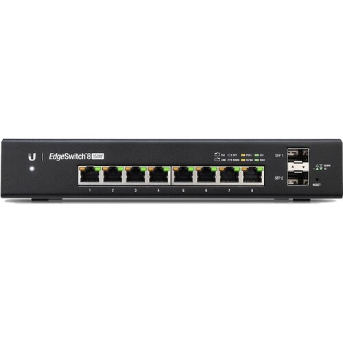 Switch UBIQUITI ES-8-150W-EU Gigabit Ethernet, 10 portów, Funkcja PoE, Zarządzalny