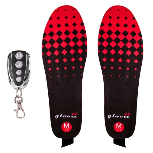 Podgrzewane wkładki do butów GLOVII GW2M (rozmiar M) Czarno-czerwony