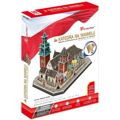 Puzzle 3D CUBIC FUN Najsłynniejsze Budowle Świata Katedra na Wawelu 306-20226 (101 elementów)