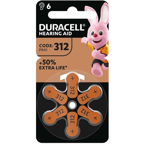 Baterie 312 PR41 DURACELL (6 szt.)
