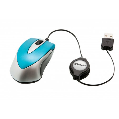 Mysz VERBATIM Travel Caribbean Blue Niebieski
