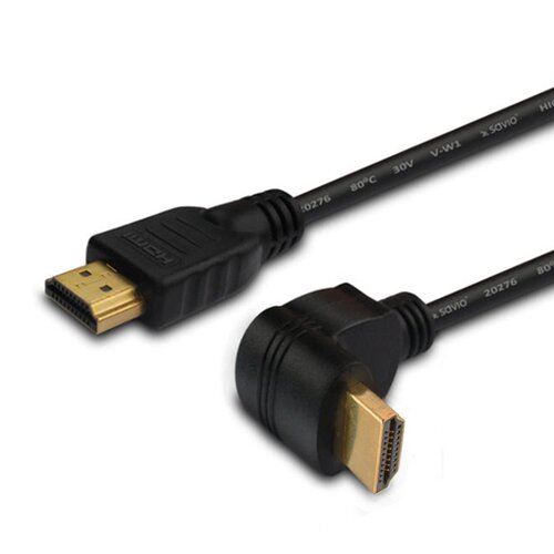 Kabel HDMI - HDMI kątowy SAVIO CL-108 4K v2.0 1.5 m