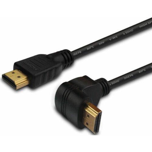 Kabel HDMI - HDMI kątowy v2.0 SAVIO CL-109 4K 3 m