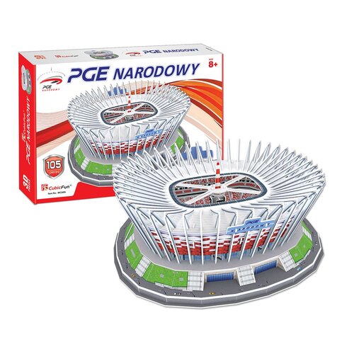 Puzzle 3D CUBIC FUN Budowle Świata Stadion PGE Narodowy MC249H (105 elementów)