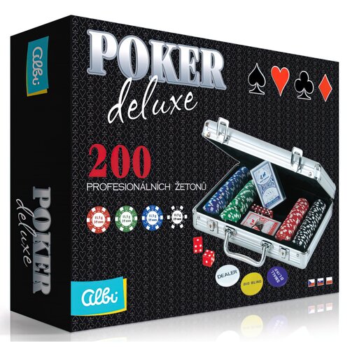 Gra karciana ALBI Poker Deluxe 200 żetonów 99456