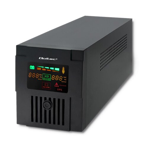 Zasilacz UPS QOLTEC Monolith LCD 1000VA 600W