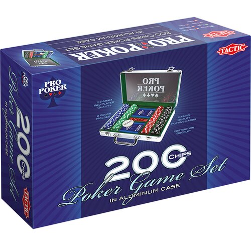 Gra karciana TACTIC Poker Pro 200 żetonów 03090