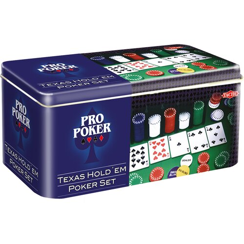 Gra karciana TACTIC Poker Pro Texas Hold'em Set 03095