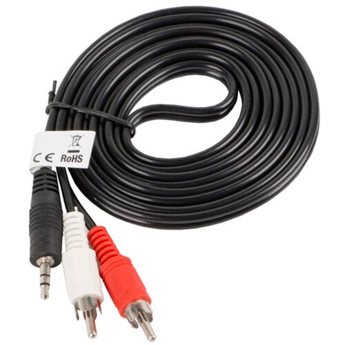 Kabel MiniJack 3.5 mm - 2x RCA LANBERG 2 m