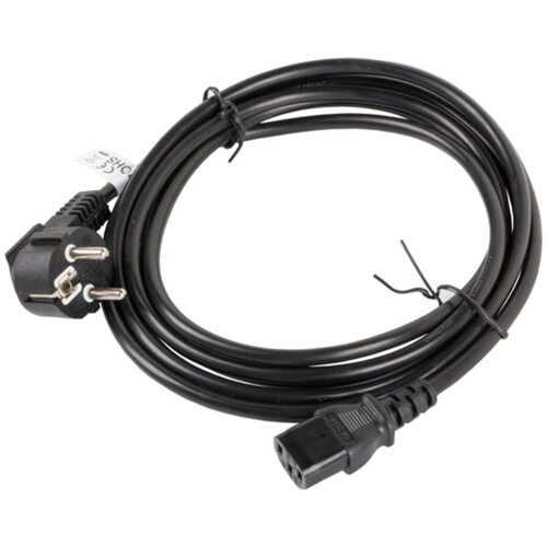 Kabel zasilający Schuko (kątowy) - IEC 320 C13 LANBERG 3 m