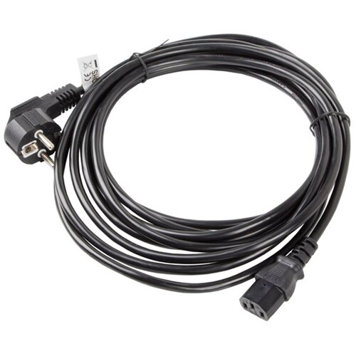 Kabel zasilający Schuko (kątowy) - IEC 320 C13 LANBERG 5 m