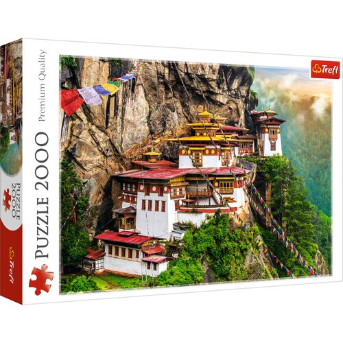 Puzzle TREFL Premium Quality Tygrysie gniazdo, Bhutan 27092 (2000 elementów)