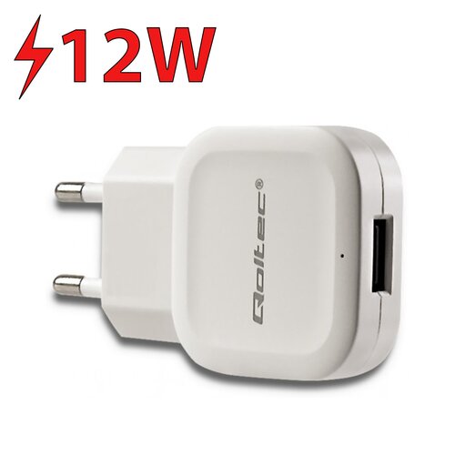 Ładowarka sieciowa QOLTEC 50193 12W Biały