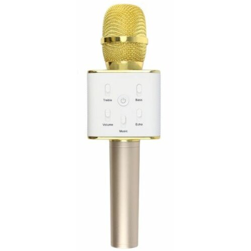 Mikrofon z głośnikiem XREC Karaoke Bluetooth Złoty