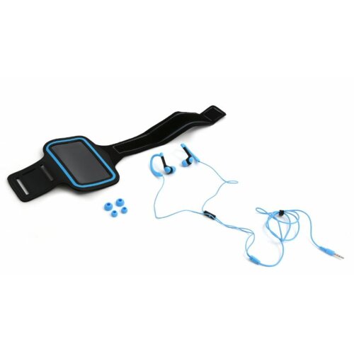 Słuchawki dokanałowe PLATINET PM1070 + Armband Niebieski
