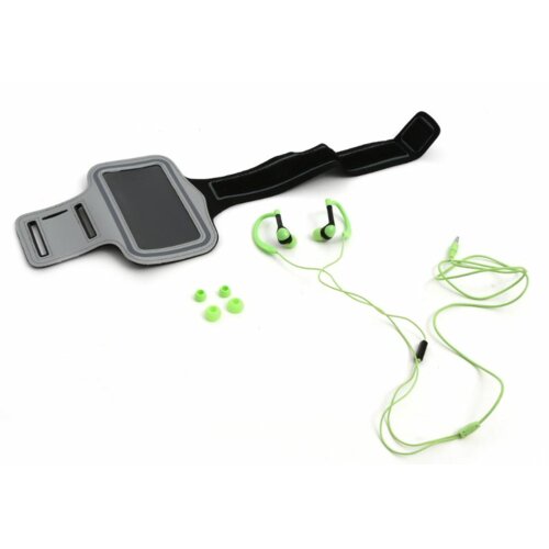 Słuchawki dokanałowe PLATINET PM1070 + Armband Zielony