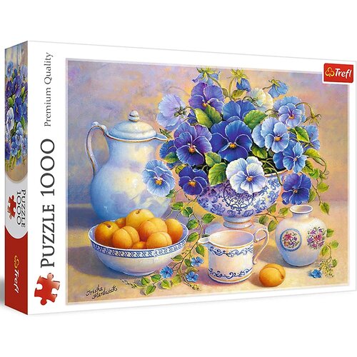 Puzzle TREFL Premium Quality: Niebieski bukiet 10466 (1000 elementów)