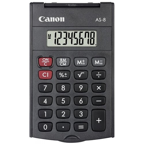 Kalkulator CANON AS-8 Zasilanie bateryjne, 1 pamięć