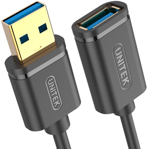 Przedłużacz USB-A - USB-A  UNITEK Y-C456GBK 0.5 m