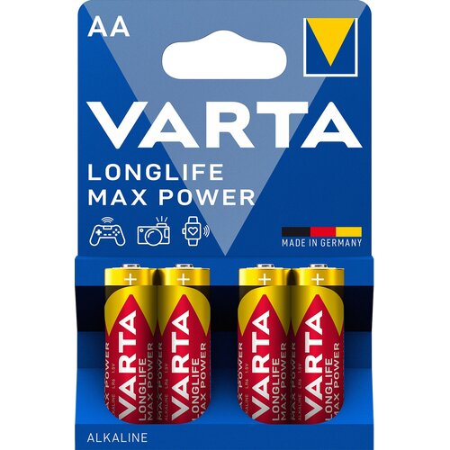 Baterie AA LR6 VARTA Longlife Max Power (4 szt.)