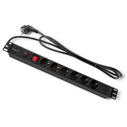 Listwa QOLTEC Rack 53993 (2 m) Czarny