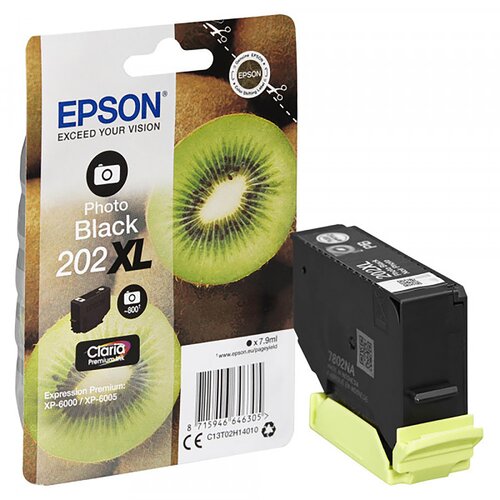 Tusz EPSON 202XL Czarny fotograficzny 7.9 ml C13T02H14010