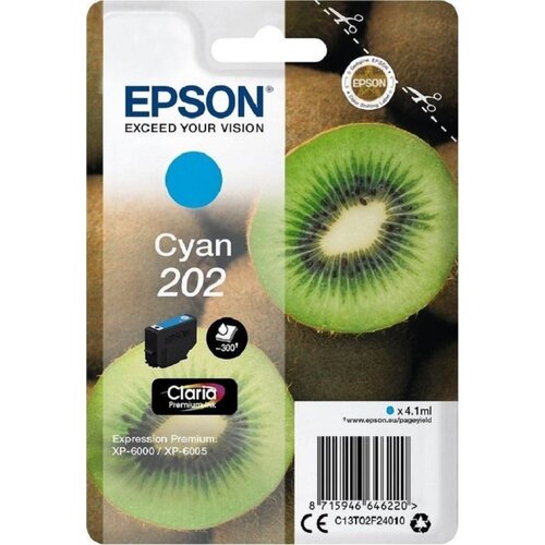 Tusz EPSON 202 Błękitny 4.1 ml C13T02F24010