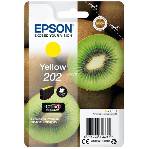 Tusz EPSON 202 Żółty 4.1 ml C13T02F44010