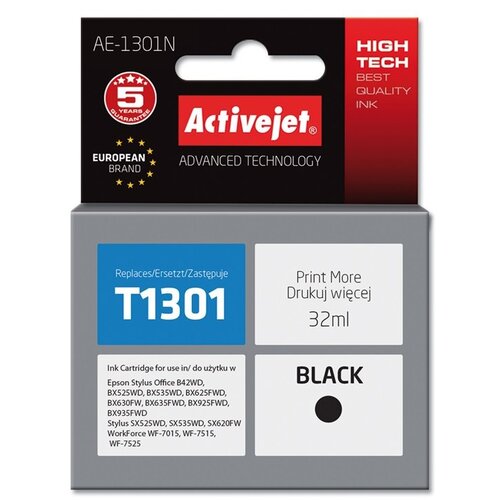 Tusz ACTIVEJET do Epson T1301 Czarny 32 ml AE-1301N