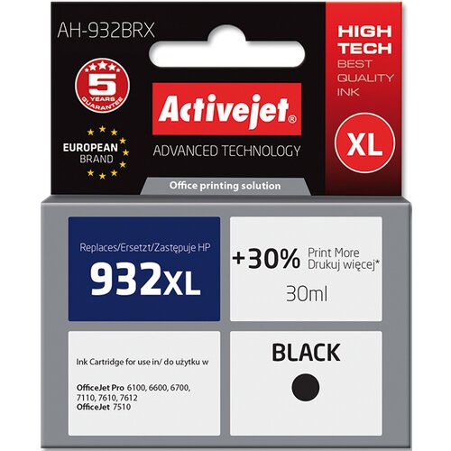 Tusz ACTIVEJET do HP 932 XL CN053AE Czarny 30 ml AH-932BRX
