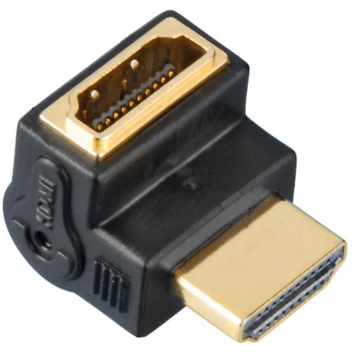 Adapter kątowy HAMA HDMI GN. 90° - HDMI WT.