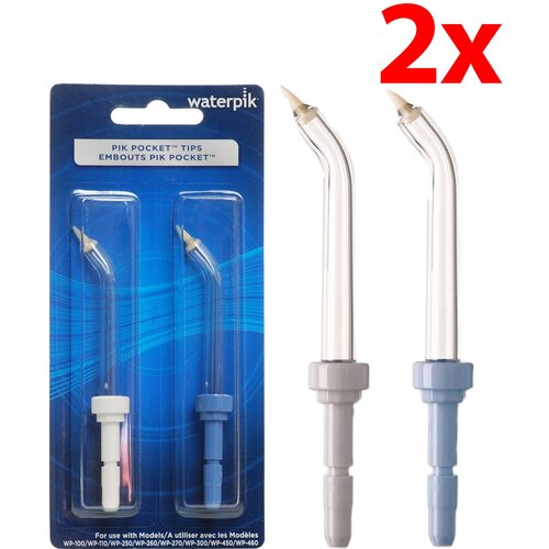 Oryginalna końcówka do irygatora WATERPIK Pik Pocket (2 szt.) (Dokładna higiena jamy ustnej)