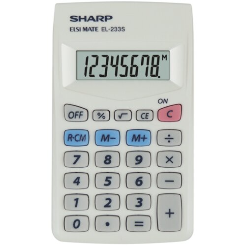 Kalkulator SHARP Handheld Box EL233S Srebrny