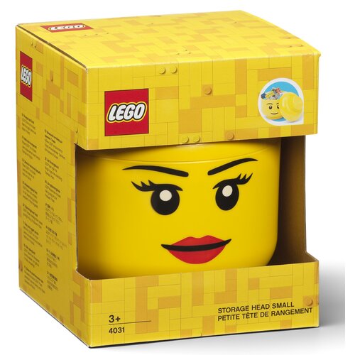 Pojemnik na LEGO mała głowa Dziewczynka Żółty 40311725