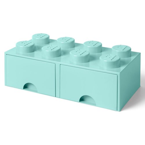 Pojemnik na LEGO z szufladkami Brick 8 Morski 40061742