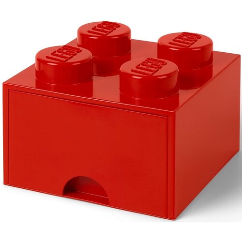 Pojemnik na LEGO z szufladką Brick 4 Czerwony 40051730