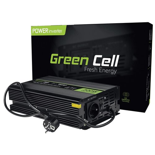 Przetwornica GREEN CELL tryb UPS 12V na 230V Czysta sinusoida 300W/600W / Pompa centralnego ogrzewania