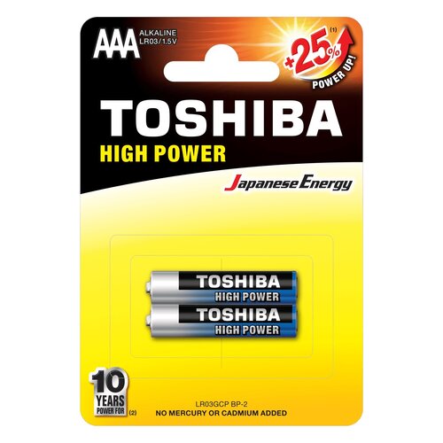Baterie AAA LR3 TOSHIBA High Power (2 szt.)
